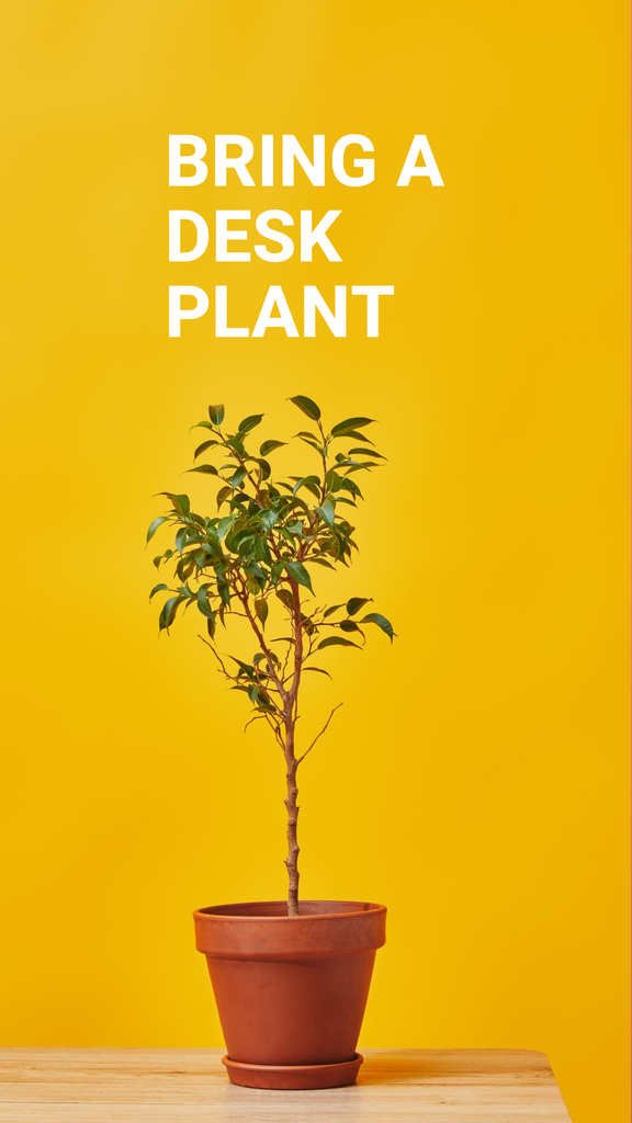 Szablon projektu Ecology Concept with Cactus in Cup Instagram Story