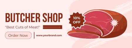 Welcome to Our Butcher Shop Facebook cover Design Template