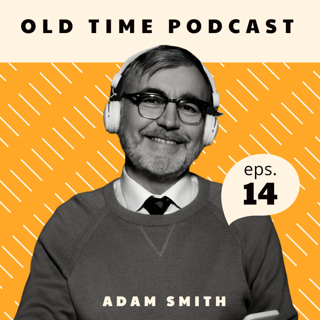 "Old Time" Podcast Cover Podcast Cover – шаблон для дизайна