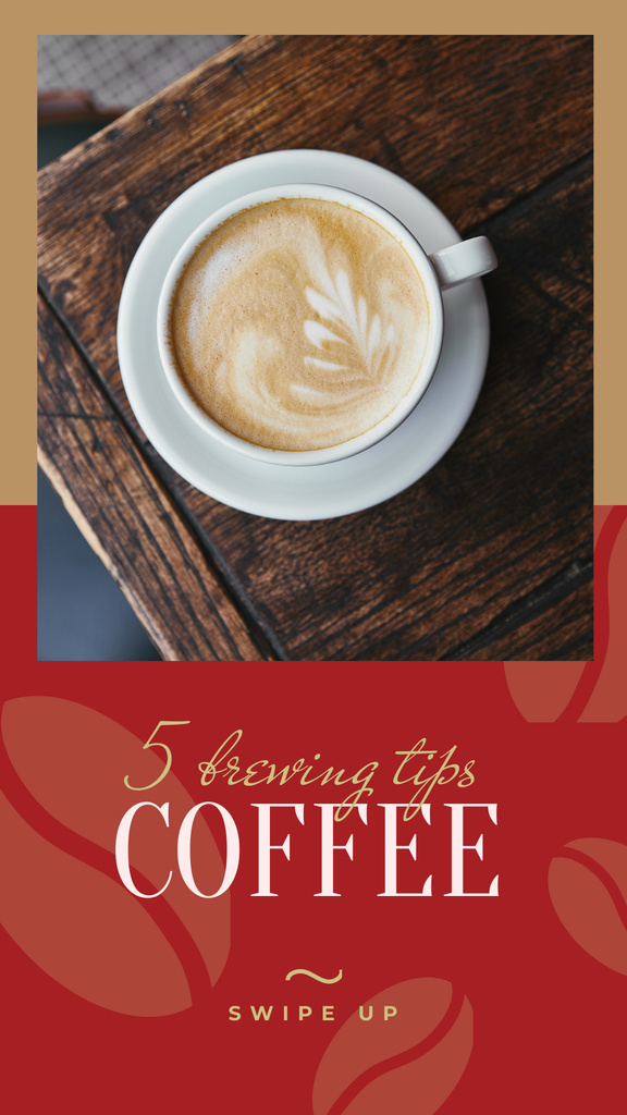 Tips to Prepare Coffee Instagram Story Šablona návrhu