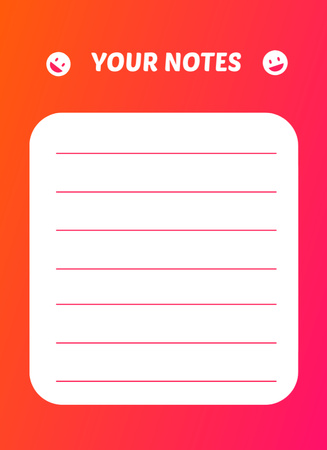 Daily Goals Planning Notepad 4x5.5in Design Template