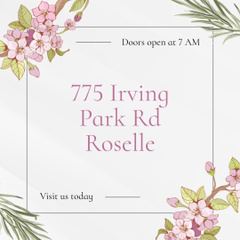 Grand Reopening Event With Discounts And Florals