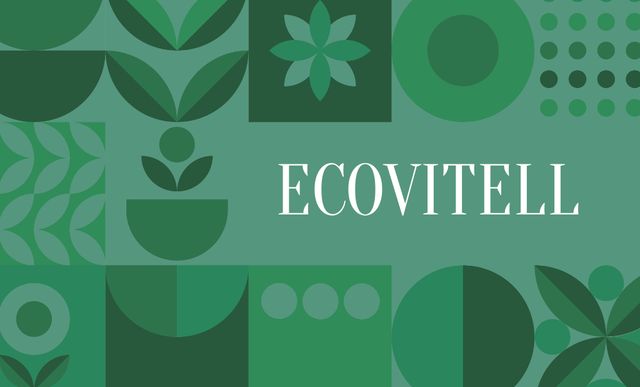 Designvorlage Emblem of Ecotravel Company für Business Card 91x55mm