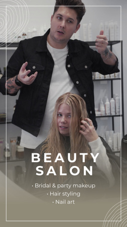 Beauty Salon With Various Services Offer TikTok Video Design Template
