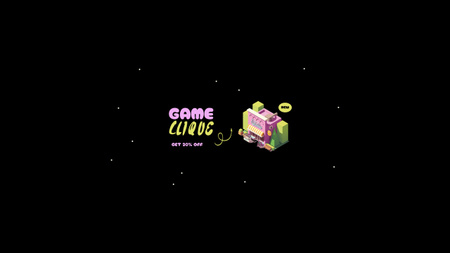 İndirimli Oyun Kanalı Reklamı Youtube Tasarım Şablonu