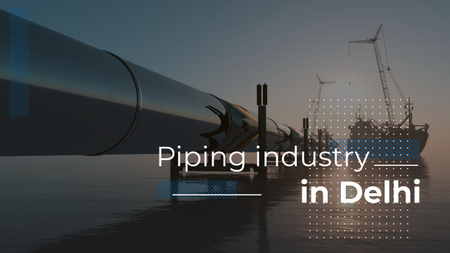 Industrial Pipe in Sea Youtube Thumbnail Šablona návrhu