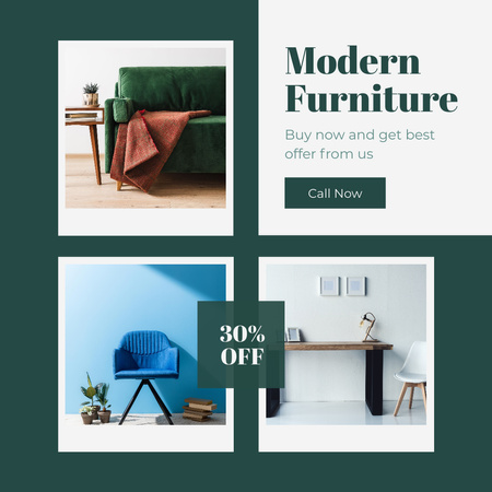 Modern Home Furniture Offer At Reduced Price Instagram Design Template