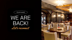 Restaurant Reopening With Drinks Discount Offer
