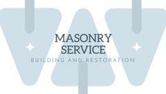 Masonry Services Ad on Light Grey