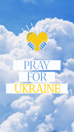 Platilla de diseño Pray for Ukraine  Instagram Story