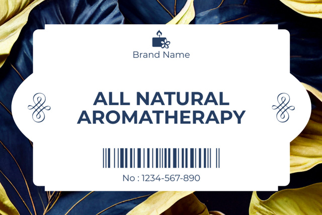 Szablon projektu High Quality Aromatherapy Product Offer Label