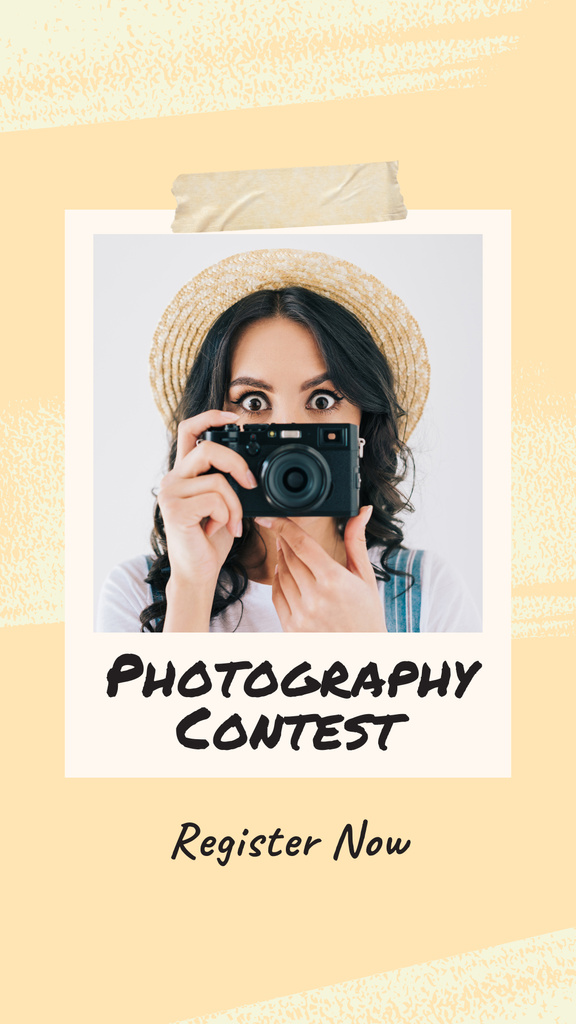 Plantilla de diseño de Photography Contest Announcement Instagram Story 