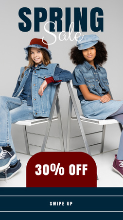Teen Clothing Fall Sale Offer Instagram Story Design Template