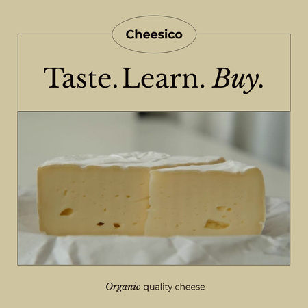 Ontwerpsjabloon van Animated Post van Cheese Tasting Announcement