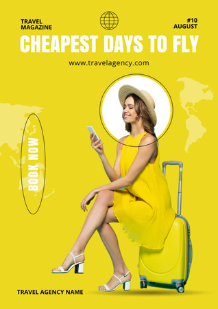 Cheapest Flight Tickets Newsletter – шаблон для дизайну