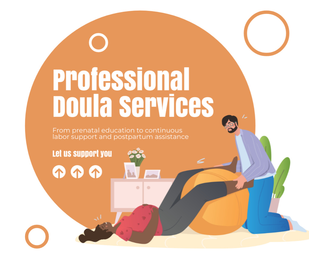 Pro Level Doula Services Offer Facebookデザインテンプレート