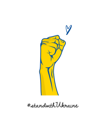 Stand with Ukraine  T-Shirt – шаблон для дизайна