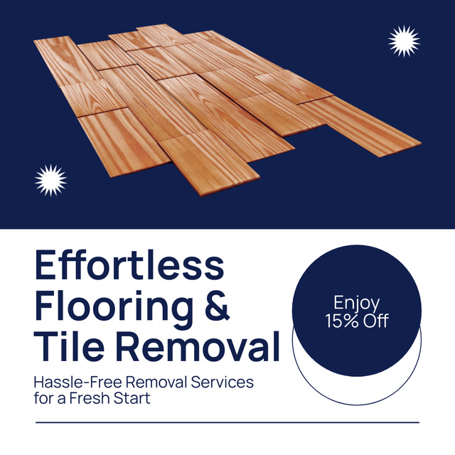 Effortless Flooring And Tile Removal At Reduced Price Animated Post Design Template