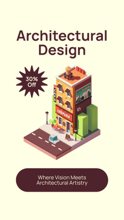 Architectural Vision And Design Concept At Reduced Price Instagram Video Story Design Template