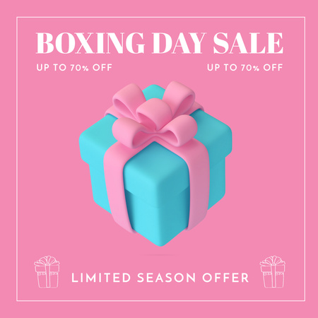 Modèle de visuel Boxing Day Sale Announcement - Instagram