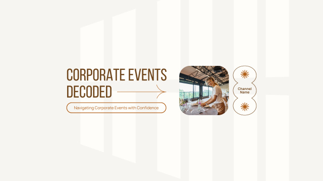 Planning of Corporate Events Offer Youtube – шаблон для дизайна