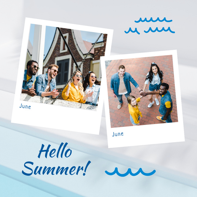 Template di design Traveling with Happy Young People Instagram