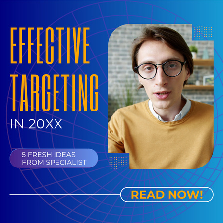 Modern Targeting Tactics And Ideas Animated Post Design Template