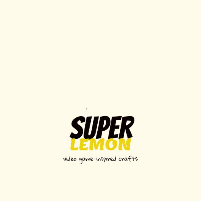 Gaming Fanbase Merch with Cute Funny Lemon Animated Logo Design Template