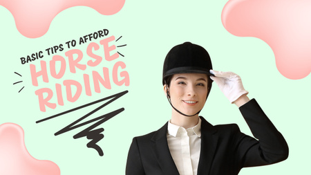 Basic Tips for Afford Horse Riding Youtube Thumbnail Design Template