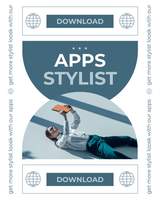 Personal Stylist App Instagram Post Vertical – шаблон для дизайну