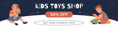 Discount on Toys in Favorite Store Twitter Design Template