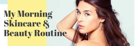 Szablon projektu Skincare & Beauty routine Channel Ad Email header