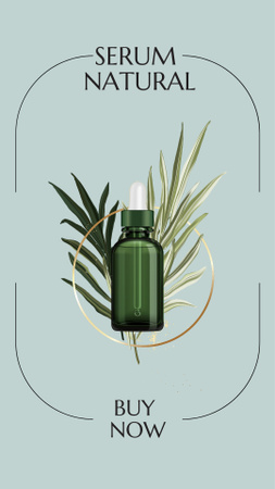 Ontwerpsjabloon van Instagram Story van Skincare Products Offer with Cosmetic Serum