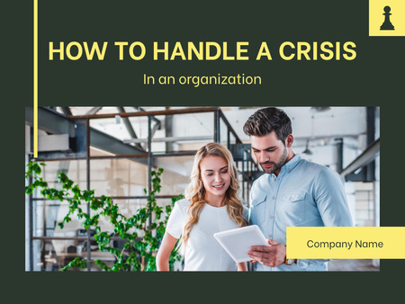 ビジネスにおける危機管理 Presentationデザインテンプレート