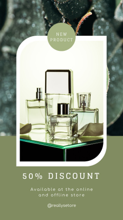 Platilla de diseño New Fragrance Discount Offer Instagram Video Story