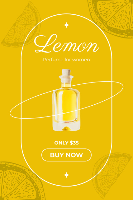 Platilla de diseño Fragrance with Lemon Pinterest