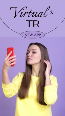 новое виртуальное приложение announcement TikTok Video – шаблон для дизайна