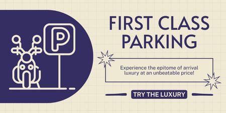 Platilla de diseño Luxury Parking Services for Vehicles Twitter