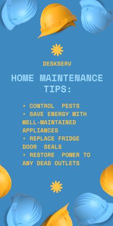 Home Maintenance Tips Graphic Design Template