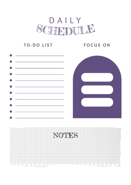 Minimalist Daily Schedule Schedule Planner Design Template