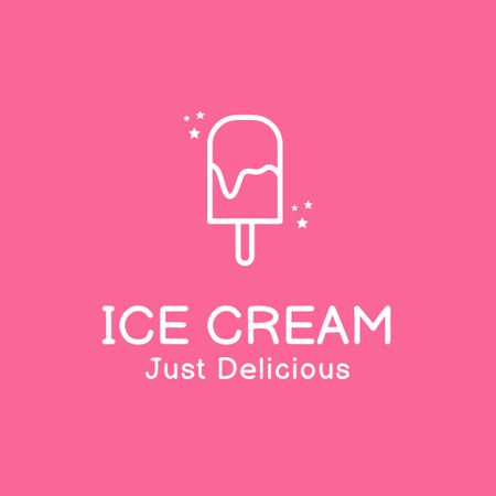 Platilla de diseño Yummy Ice Cream Offer Logo