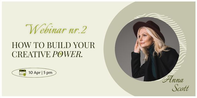 Template di design Webinar How to build Your Creative Power Twitter