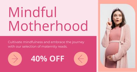 Mindful Motherhood Tips with Discount Facebook AD Design Template
