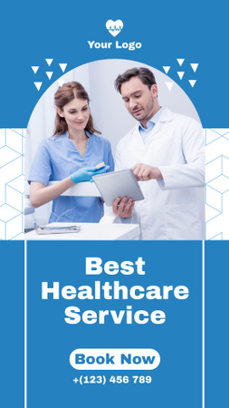 Offer of Best Healthcare Service in Clinic Instagram Video Story Πρότυπο σχεδίασης