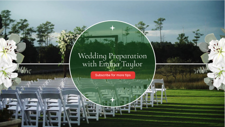Designvorlage Video-Promotion mit Tipps zur Hochzeitsvorbereitung für YouTube intro