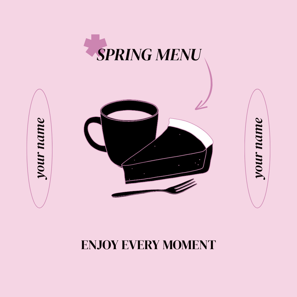 New Spring Menu Offer Instagram Design Template