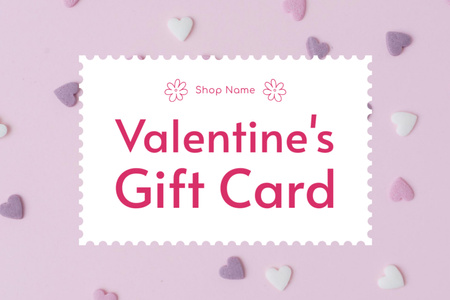 Special Valentine's Offer Gift Certificate Design Template