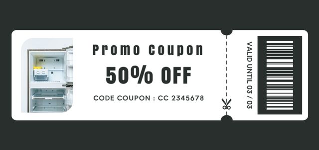 Household Goods Promo Voucher Offer Coupon Din Large Design Template