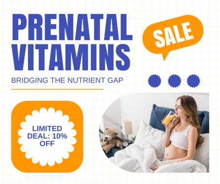 Sale of Vitamins for Pregnant Women at Affordable Prices Facebook Design Template