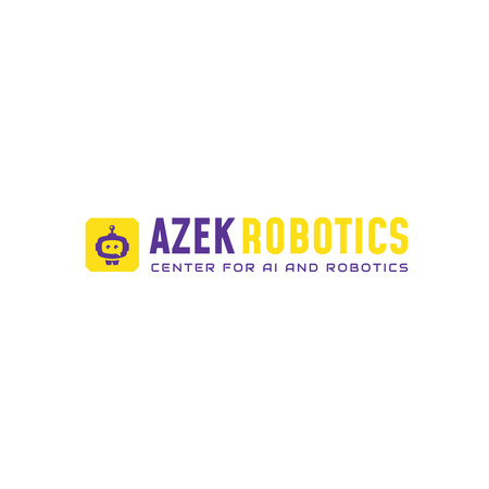 Platilla de diseño Robotics Center Ad with Cute Android Logo
